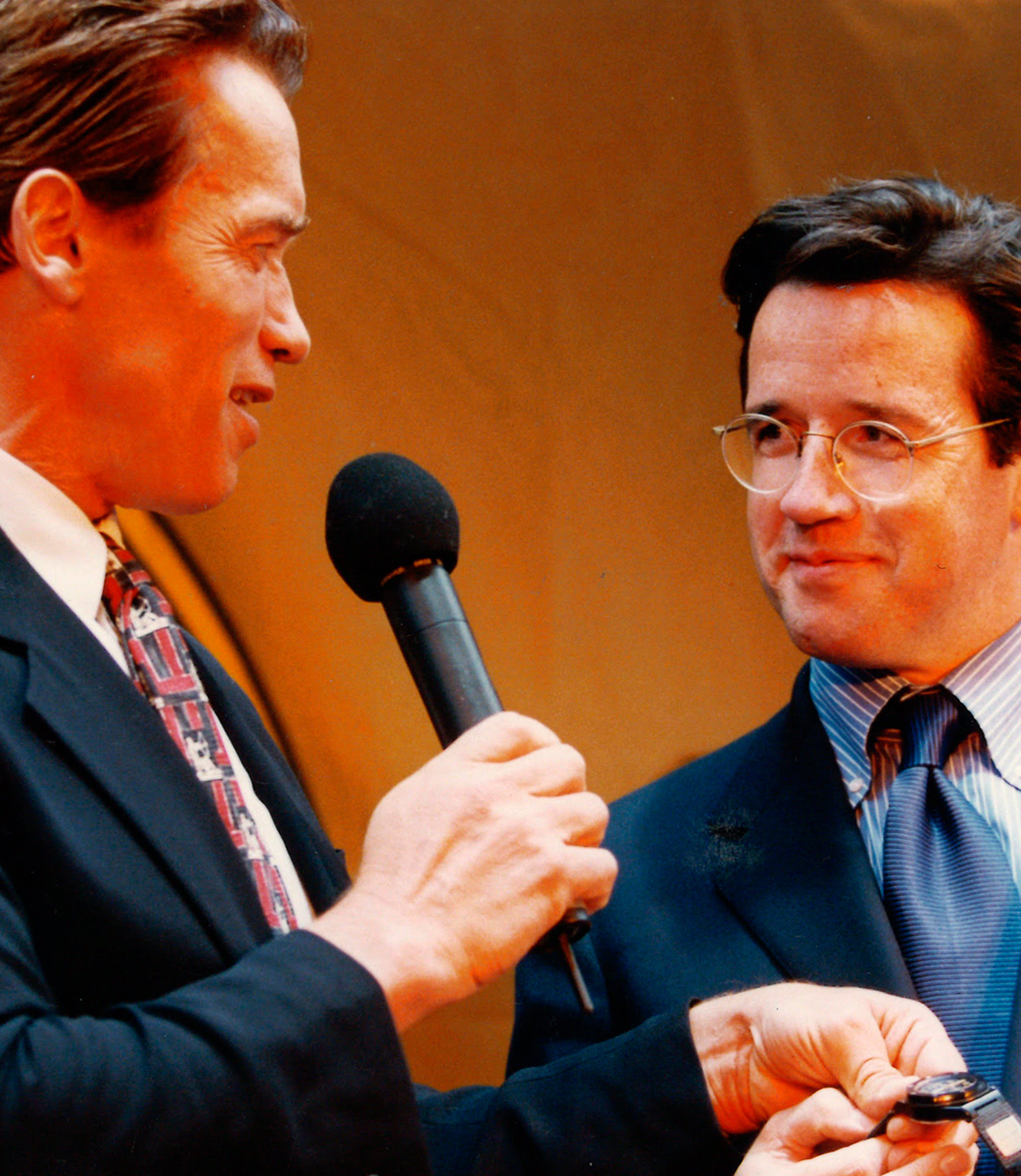Arnold Schwarzenegger và François-Henry Bennahmias